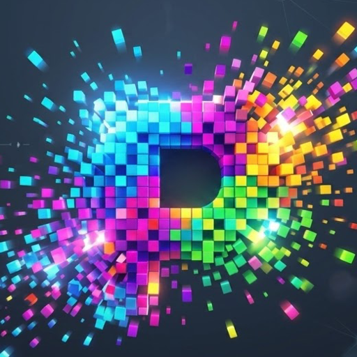 PXLPOP pixel P logo mark